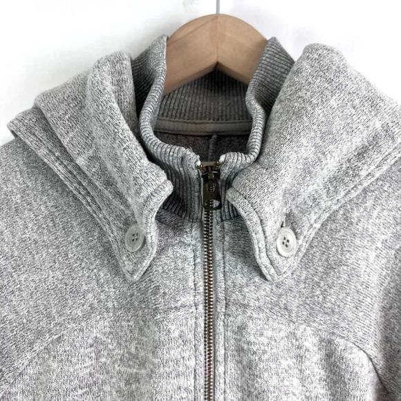 Burton Grey  Zip Up Snowboarding Ski Sweater Jacket Size S - Picture 3 of 8